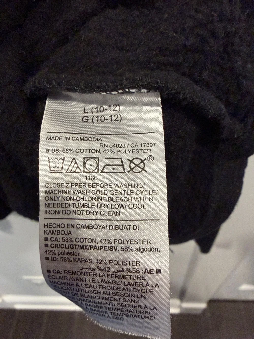 Old Navy Black Quarter-Zip Kids Pullover Sweatshirt